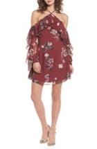 Women's Keepsake The Label Last Dance Off The Shoulder Minidress - Burgundy