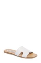 Women's Steve Madden Sayler Slide Sandal .5 M - White