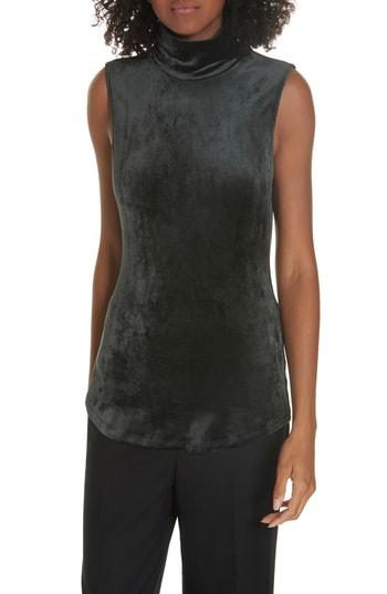 Women's Theory Velour Turtleneck Top