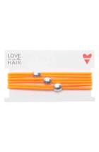 Love Is In The Hair Beach 3-pack Hair Ties, Size - Orange