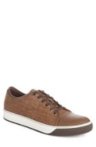 Men's Lanvin Embossed Nubuck Low Top Sneaker Us / 6uk - Brown