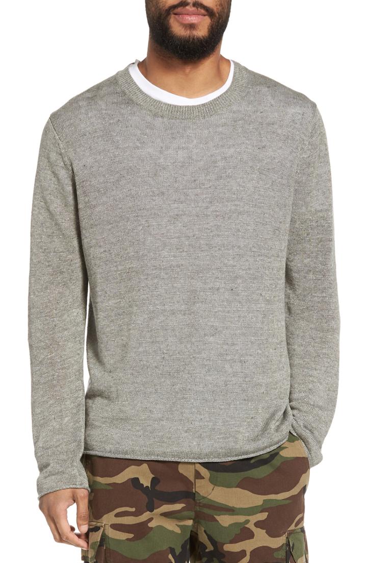 Men's Vince Slim Fit Linen Crewneck Sweater