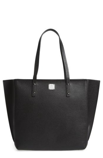 Mcm 'medium Sophie' Leather Shopper - Black