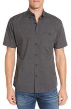 Men's Brixton 'central' Trim Fit Short Sleeve Chambray Woven Shirt