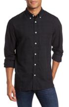 Men's Billy Reid Rosedale Slim Fit Plaid Sport Shirt, Size - Black