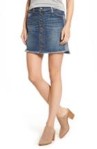 Women's True Religion Brand Jeans Deconstructed Denim Skirt - Blue