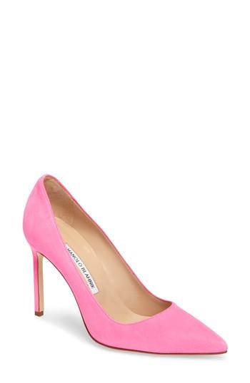 Women's Manolo Blahnik 'bb' Pointy Toe Pump Us / 35eu - Pink