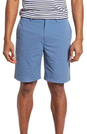 Men's Southern Tide Seersucker Shorts - Blue