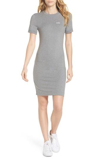 Women's Nike Sportswear T-shirt Dress - Grey