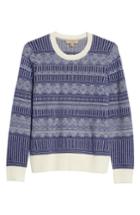 Men's Burberry Tredway Wool & Cashmere Sweater, Size - Blue