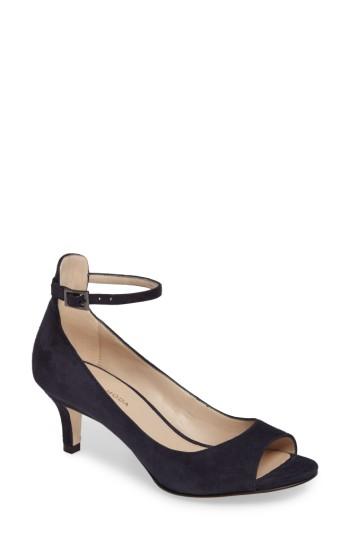 Women's Pelle Moda Bey Open Toe Pump .5 M - Blue