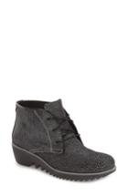 Women's Wolky 'dusty' Hidden Wedge Bootie .5-6us / 36eu - Black