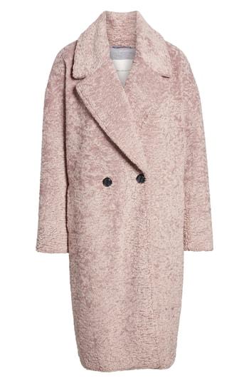Women's Avec Les Filles Boucle Cocoon Coat - Pink