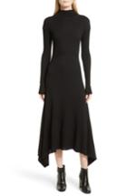 Women's Theory Ribbed Sweater Dress, Size - Black