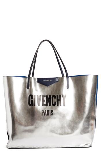 Givenchy Antigona Reversible Logo Tote - Blue