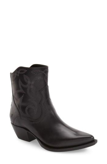 Women's Frye Shane Western Boot .5 M - Black