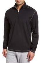 Men's Cutter & Buck Evergreen Reversible Quarter Zip Pullover - Black