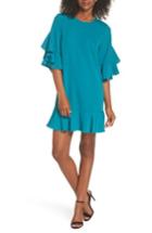 Women's Chelsea28 Flounce Hem Shift Dress - Blue/green