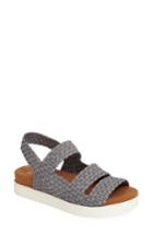 Women's Bernie Mev. 'crisp' Woven Platform Sandal Us / 39eu - Grey