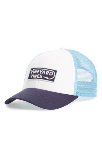 Men's Vineyard Vines Hook Patch Trucker Cap - Red