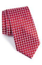 Men's Nordstrom Men's Shop Criss Cross Silk Tie, Size - Red