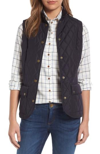 Women's Barbour Saddleworth Quilted Vest Us / 8 Uk - Blue