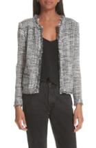 Women's Emporio Armani Wool Peplum Jacket Us / 42 It - Black