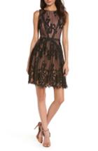 Women's Carmen Marc Valvo Infusion Sleeveless Sequin Cascade Ruffle Gown