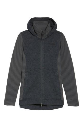Women's The North Face Indi 2 Hooded Knit Parka - Grey