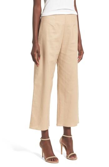 Women's Leith Crop Culottes, Size - Beige