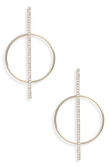 Women's Cara Line Crystal Statement Earrings