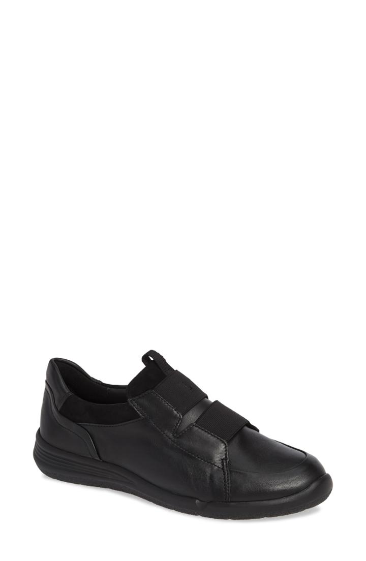 Women's Ara Colette Sneaker .5 M - Black