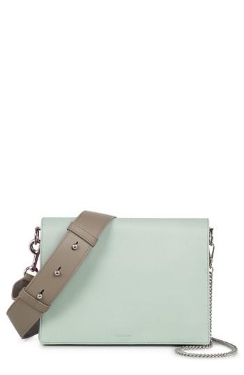 Allsaints Zep Colorblock Leather Shoulder Bag - Green