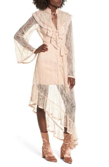 Women's Afrm Ray Asymmetrical Lace Dress