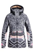 Women's Roxy Frozen Flow Hooded Ski Jacket - Black