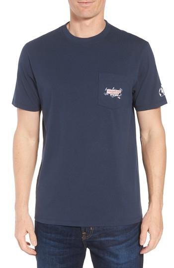 Men's Vineyard Vines X Shark Week(tm) Circling Sharks Pocket T-shirt - Blue