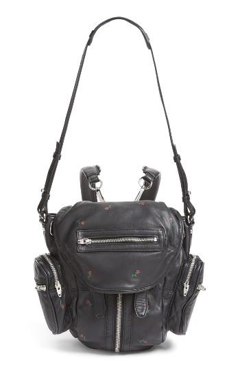Alexander Wang Mini Marti Rose Print Lambskin Leather Backpack -