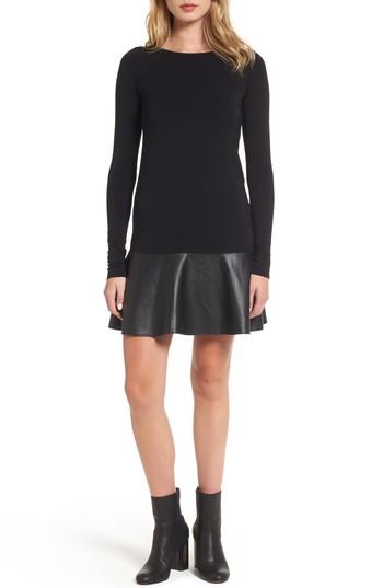 Women's Bailey 44 Georgina Faux Leather & Jersey Dress
