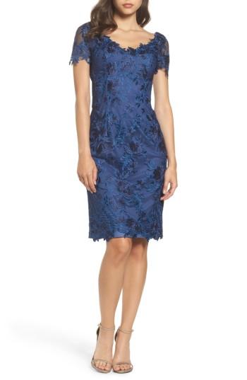 Women's La Femme Lace Sheath Dress