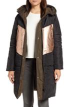 Women's Andrew Marc Reversible Down Pillow Parka - Black
