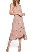 Women's Bardot Twist Cutout Midi Dress - Pink