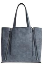 Chelsea28 Leigh Faux Leather Tote & Zip Pouch - Blue