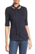 Women's Frame Tie Neck Top - Blue