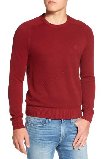 Men's Original Penguin Honeycomb Sweater, Size - Red