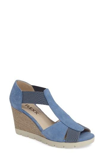Women's The Flexx Lotto Wedge Sandal M - Blue