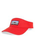 Men's Patagonia P-6 Logo Visor - Red