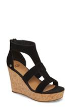 Women's Ugg Whitney Platform Wedge Sandal M - Black