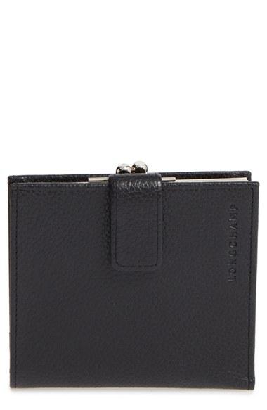 Women's Longchamp 'le Foulonne' Pebbled Leather Wallet -