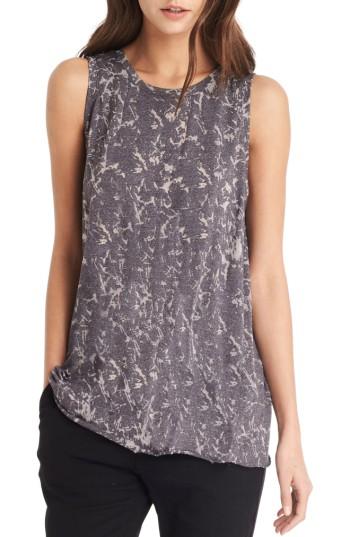 Women's Michael Stars Burnout Knit Tank, Size - Grey