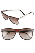 Men's Carrera Eyewear 57mm Polarized Sunglasses - Brown Gradient/ Silver Metal